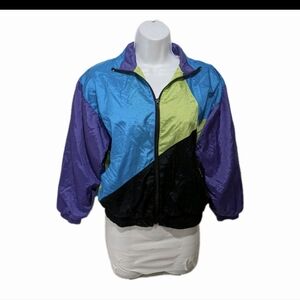 Members Only Nylon Bomber Jacket Womens M 10-12 80s 90s Hip Hop Rap #11